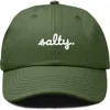 Dalix Salty Embroidered Everyday Hat In Olive