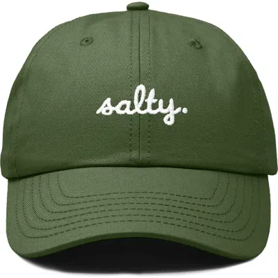 Dalix Salty Embroidered Everyday Hat In Olive