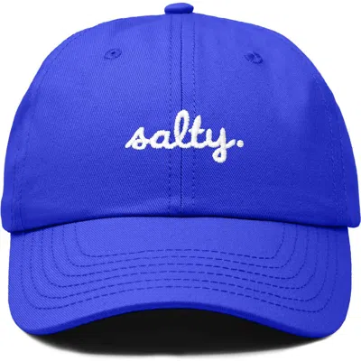 Dalix Salty Embroidered Everyday Hat In Royal Blue