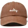 Dalix Salty Embroidered Everyday Hat In Brown