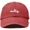 Dalix Salty Embroidered Everyday Hat In Red