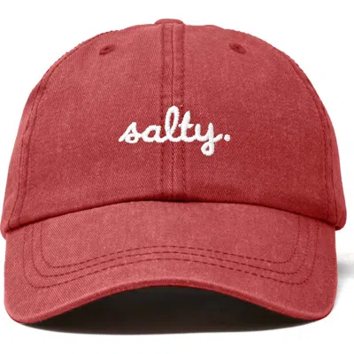 Dalix Salty Embroidered Everyday Hat In Red
