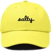 Dalix Salty Embroidered Everyday Hat In Yellow