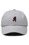 Dalix Sasquatch Embroidered Dad Hat In Gray