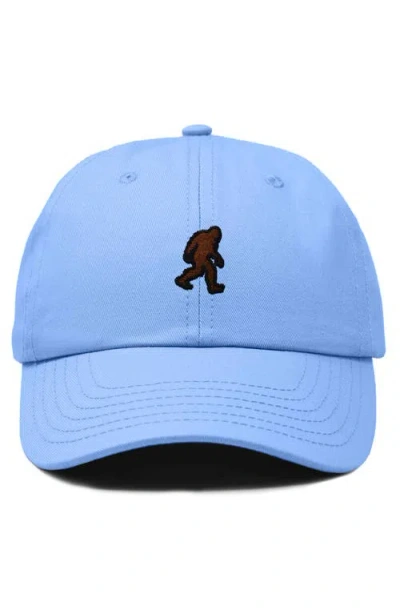 Dalix Sasquatch Embroidered Dad Hat In Light Blue