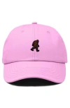 Dalix Sasquatch Embroidered Dad Hat In Light Pink