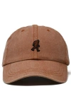 Dalix Sasquatch Embroidered Dad Hat In Washed Orange