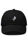 Dalix Seagull Embroidered Everyday Cap In Black