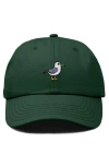 Dalix Seagull Embroidered Everyday Cap In Dark Green
