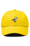 Dalix Seagull Embroidered Everyday Cap In Gold