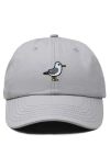 Dalix Seagull Embroidered Everyday Cap In Gray
