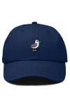 Dalix Seagull Embroidered Everyday Cap In Navy Blue