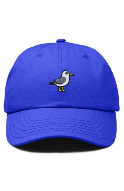 Dalix Seagull Embroidered Everyday Cap In Royal Blue