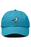 Dalix Seagull Embroidered Everyday Cap In Teal