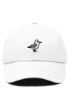 Dalix Seagull Embroidered Everyday Cap In White