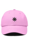 Dalix Ship Wheel Dad Hat In Pink