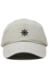 Dalix Ship Wheel Dad Hat In White