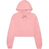 Dalix Smile Face Cropped Hoodie In Pink
