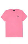 Dalix Smile Face Tee In Charity Pink
