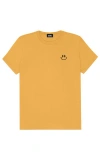 Dalix Smile Face Tee In Mustard