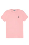 Dalix Smile Face Tee In Pink