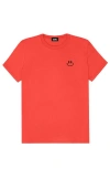 Dalix Smile Face Tee In Poppy Red
