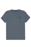 Dalix Smile Face Tee In Vintage Navy