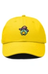 Dalix Sorcerer Frog Embroidered Dad Hat In Gold