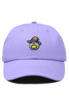 Dalix Sorcerer Frog Embroidered Dad Hat In Blue
