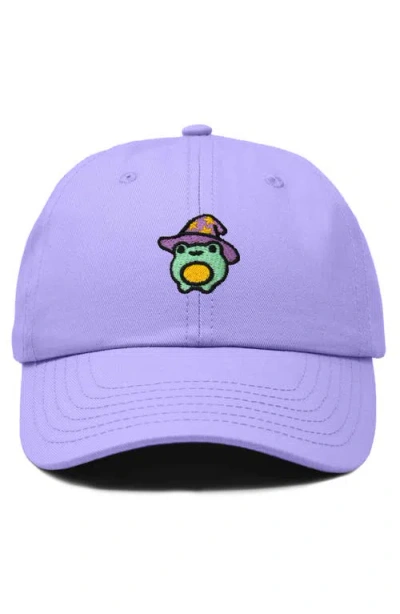 Dalix Sorcerer Frog Embroidered Dad Hat In Blue