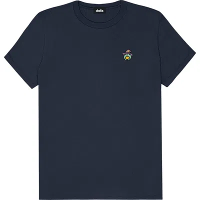 Dalix Sorcerer Frog Tee In Navy Blue