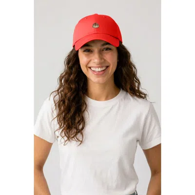 Dalix Sourdough Dad Cap In Red