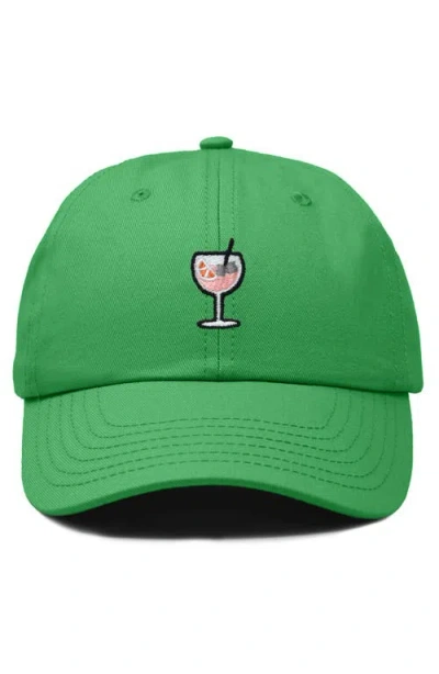Dalix Spritz Embroidered Everyday Hat In Kelly Green