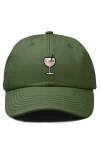 Dalix Spritz Embroidered Everyday Hat In Olive