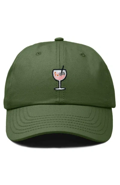 Dalix Spritz Embroidered Everyday Hat In Olive
