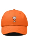 Dalix Spritz Embroidered Everyday Hat In Orange