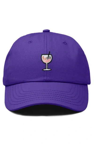 Dalix Spritz Embroidered Everyday Hat In Purple