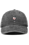 Dalix Spritz Embroidered Everyday Hat In Washed Black