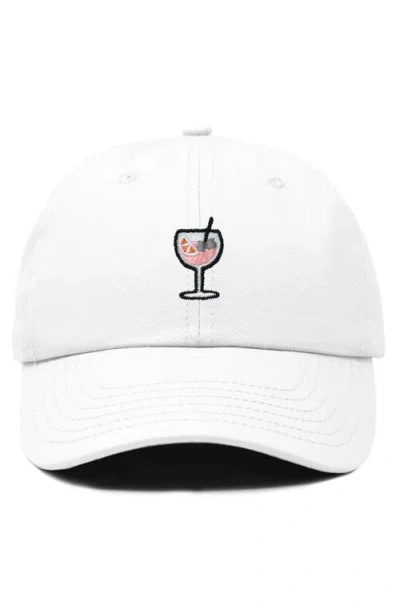 Dalix Spritz Embroidered Everyday Hat In White