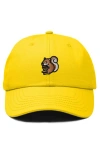 Dalix Squirrel Embroidered Outdoor Cap In Gold