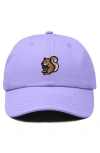 Dalix Squirrel Embroidered Outdoor Cap In Lavender