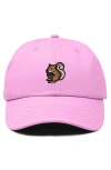 Dalix Squirrel Embroidered Outdoor Cap In Light Pink