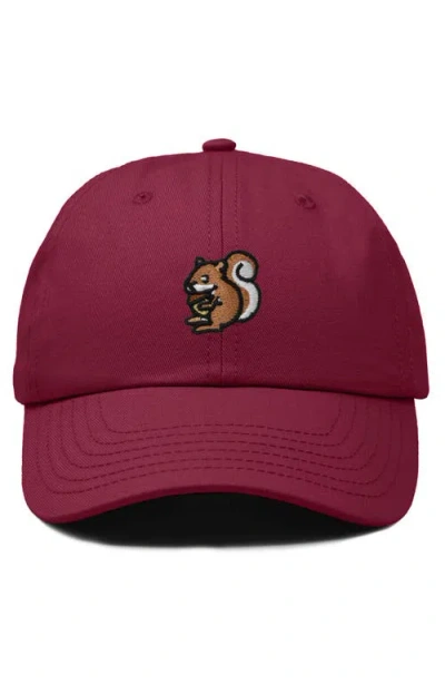 Dalix Squirrel Embroidered Outdoor Cap In White