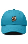 Dalix Squirrel Embroidered Outdoor Cap In Teal