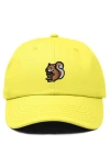 Dalix Squirrel Embroidered Outdoor Cap In Yellow
