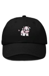 Dalix Strawberry Cow Embroidered Cap In Black