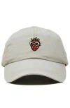 Dalix Strawberry Embroidered Casual Cap In Green