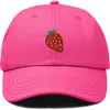 Dalix Strawberry Hat In Hot Pink
