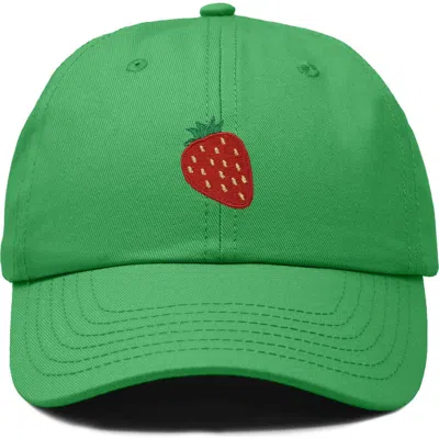 Dalix Strawberry Hat In Kelly Green