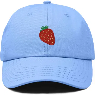 Dalix Strawberry Hat In Light Blue
